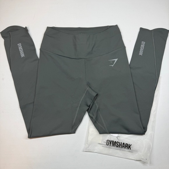 Gymshark Pants - Gymshark Speed Training Leggings Womens XS Charcoal Grey Athleisure Seamless NEW